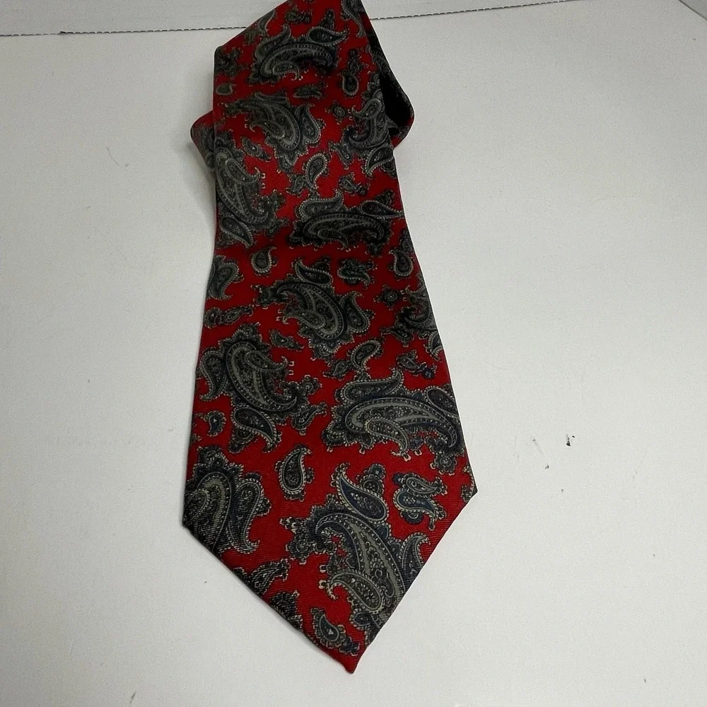 Vintage Tie LN Men's Crooks & Creed London All Silk Hand Made Anchor Design